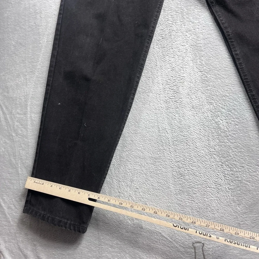 Vtg 96' Levis 550 USA Made 40x30 Mens Jeans Black Denim Relaxed Taper Orange Tab